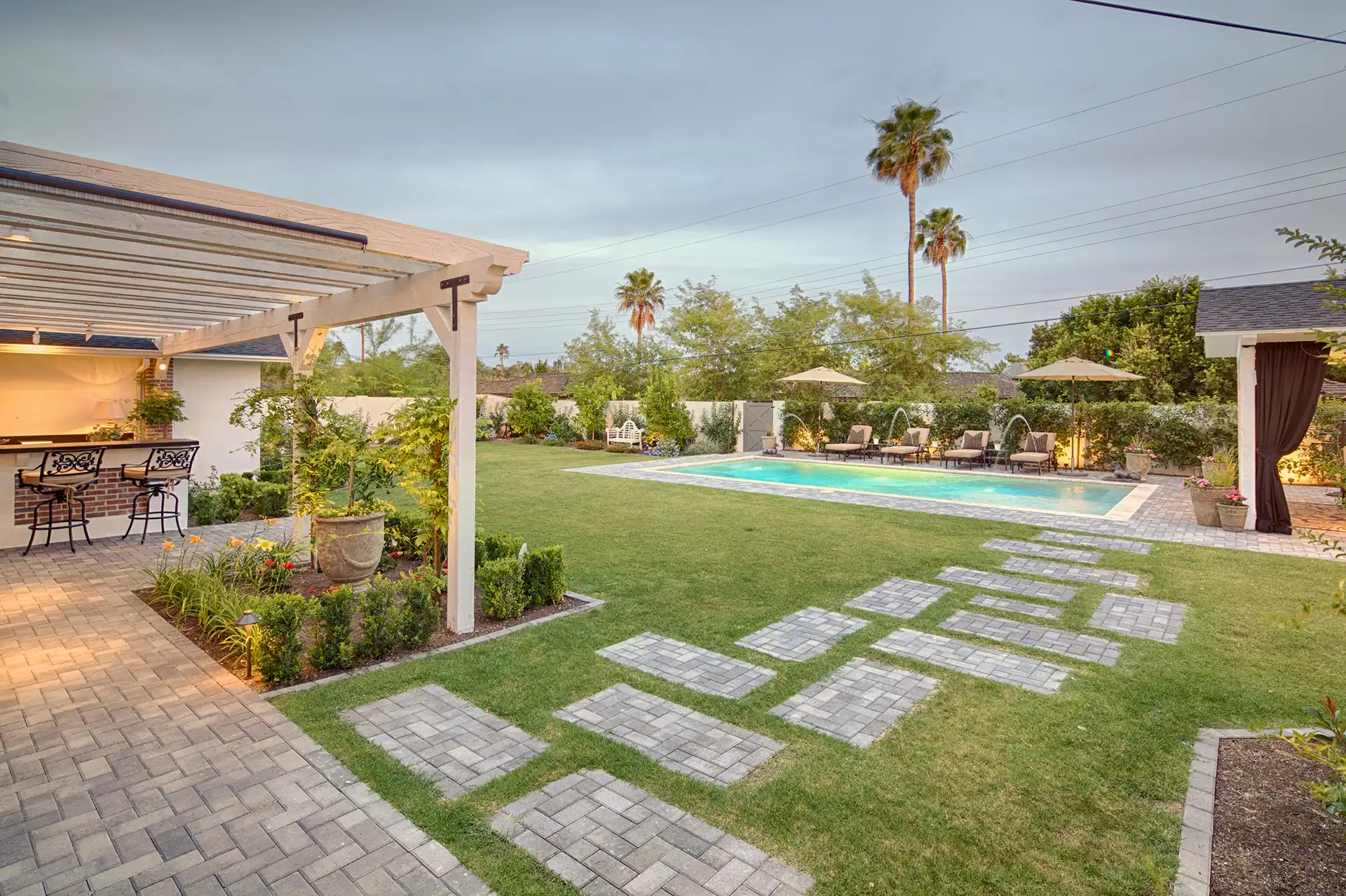 Professional landscape construction in Scottsdale, Arizona — Aquatic Pools and Spas