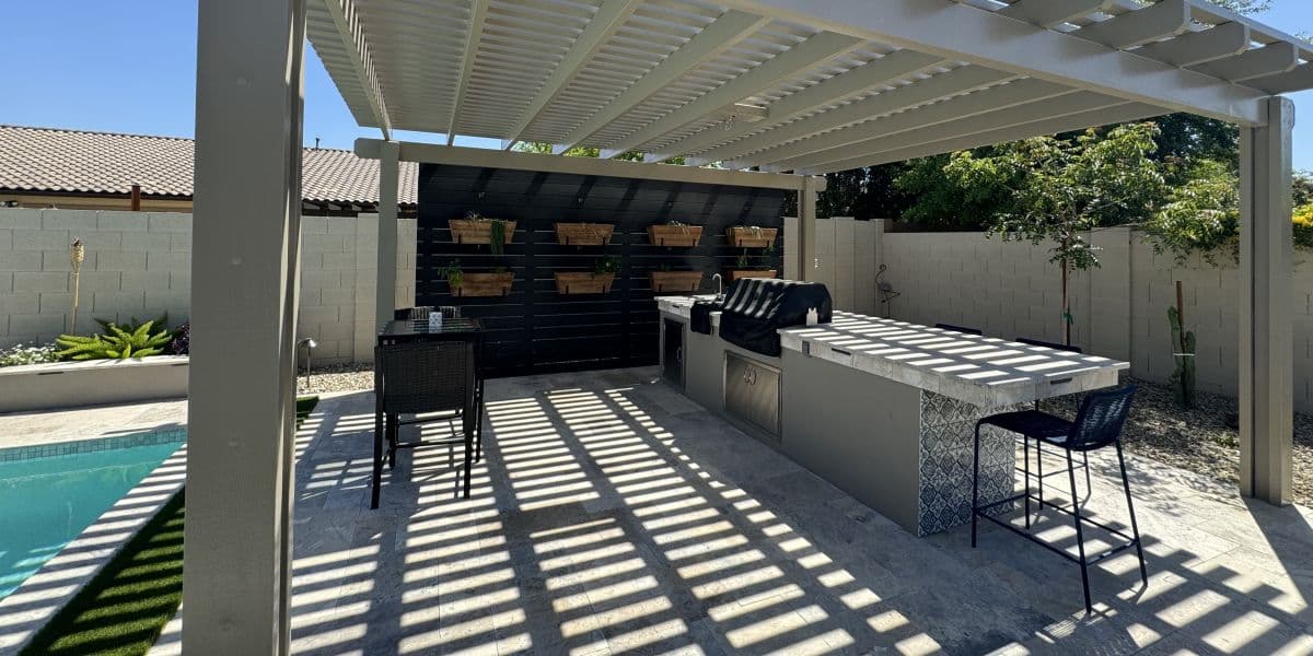 Custom outdoor kitchen construction in Arizona — Aquatic Pools and Spas
