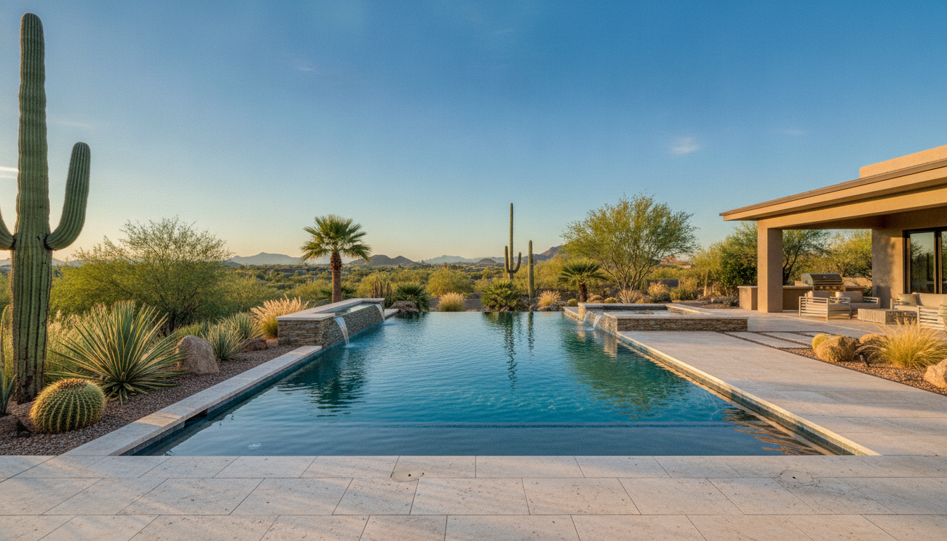 Custom luxury pool builder Scottsdale